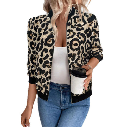 Luvik | Naisten Kiiltävä Bombertakki Vetoketjulla