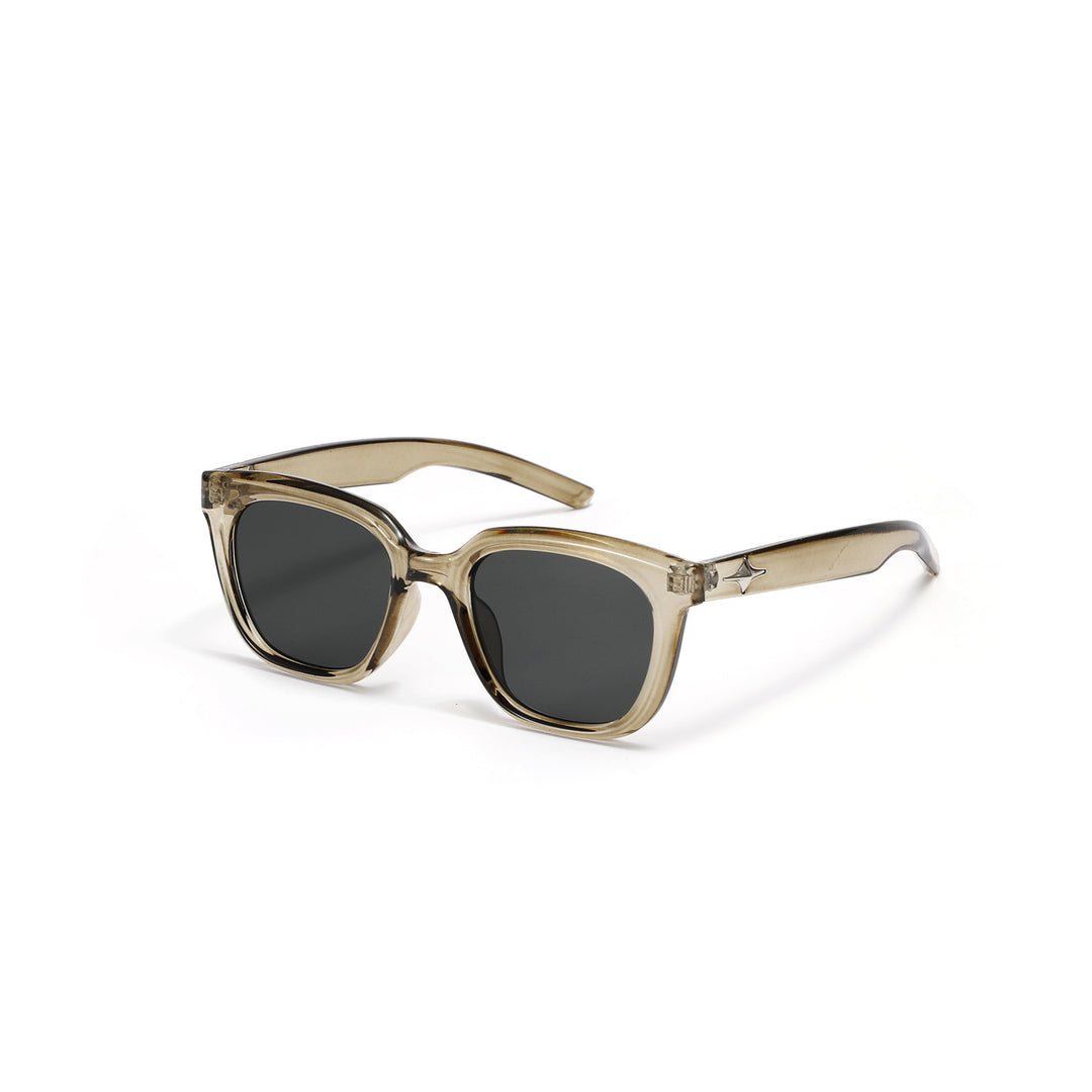 Damer moteriktig transparent solbrille med smal ramme og UV-beskyttelse Luvikno