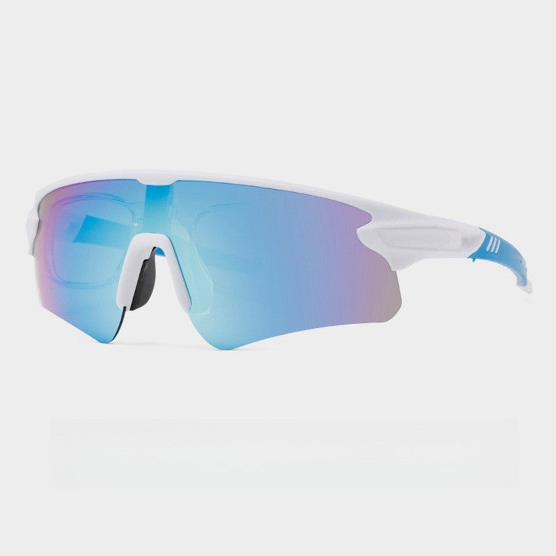 Unisex Sportslig høytytende solbrille med aerodynamisk design og justerbart nesepad Luvikno