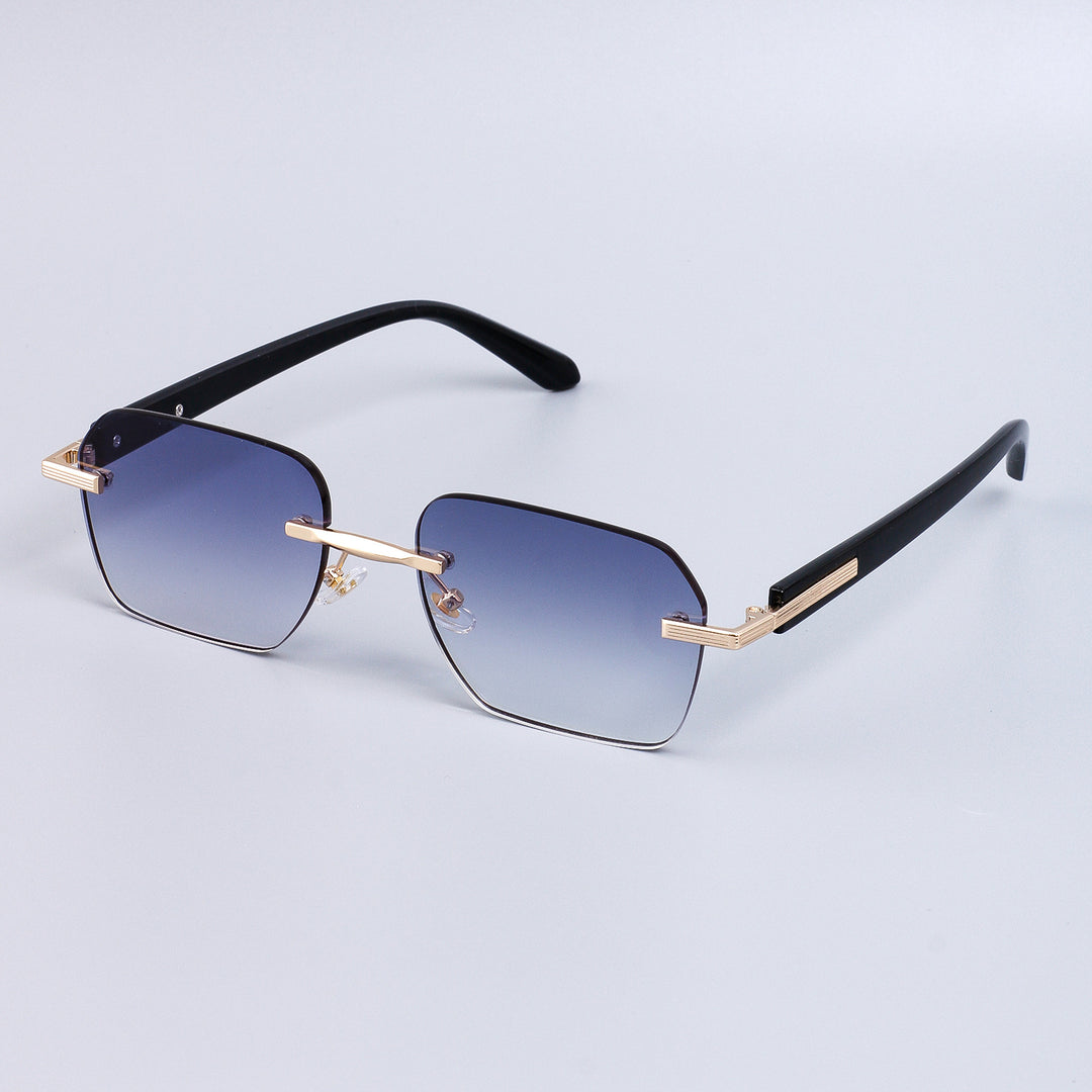 Dame mode solbrille med elegant metallramme og robuste glass Luvikno