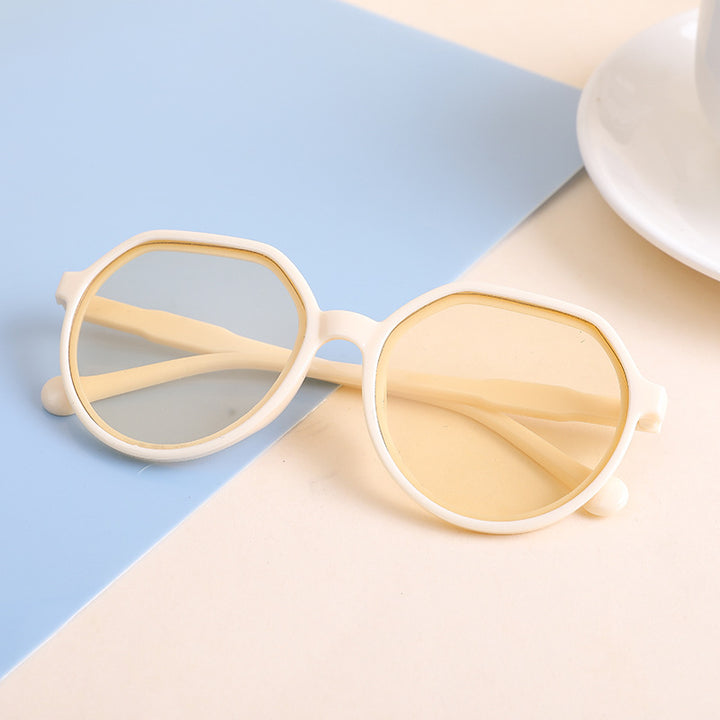 Dame moteriktig åttekantet solbrille Luvikno