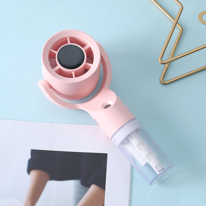 Unisex Bærbar Mini-Vifte med Vannsprayer Luvikno