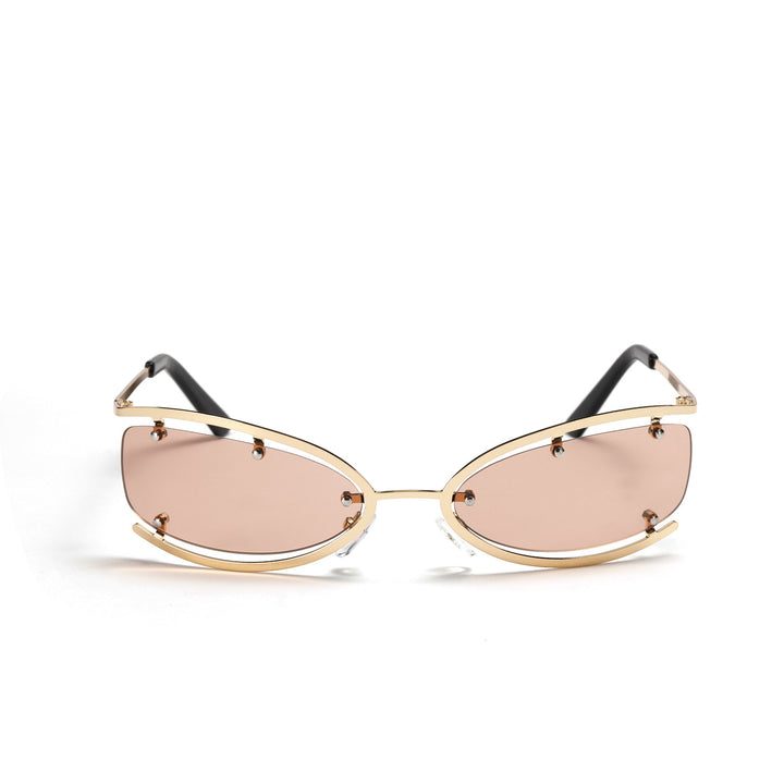 Dame moterik solbrille med unik ramme konstruksjon Luvikno