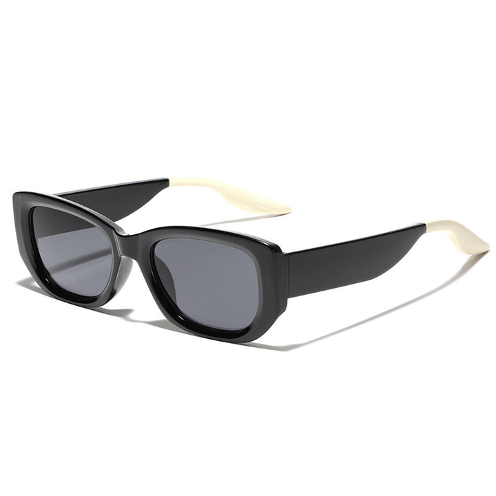 Dame fashionable luksus solbrille med kantet design Luvikno
