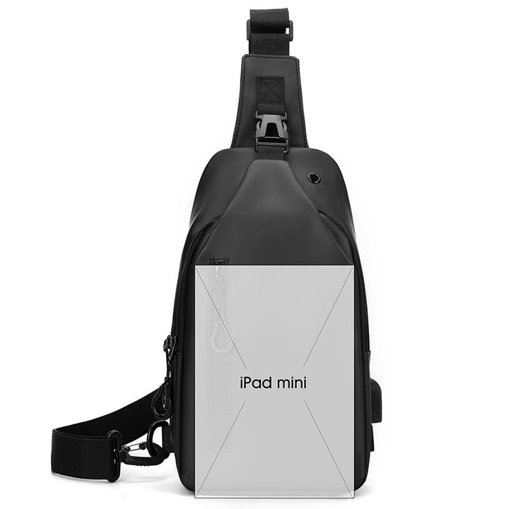 Unisex Sling Backpack med allsidige rom og justerbart bæresystem Luvikno