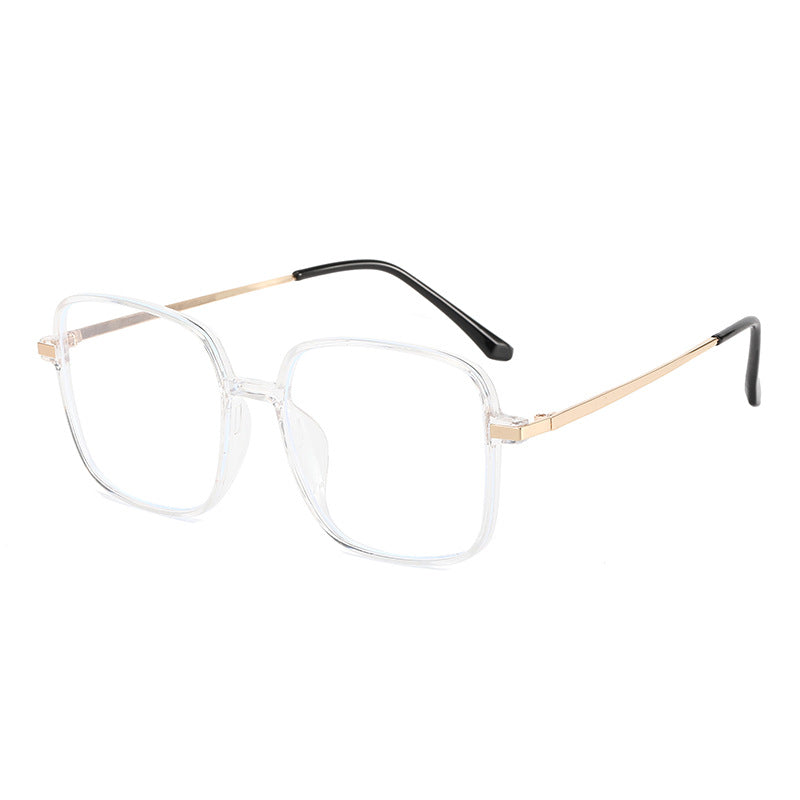 Dame kvadratisk designbrille med filigran metallramme Luvikno