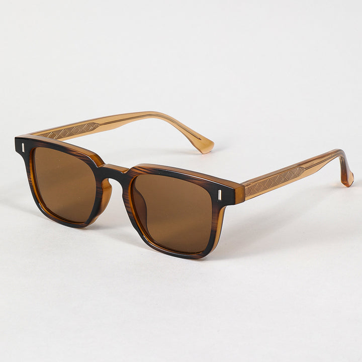 Dame solbrille i moderne statementstil med forsterket ramme Luvikno