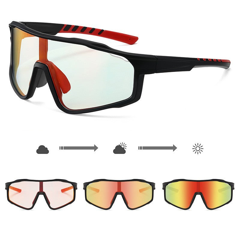 Unisex Sportsykkelbriller med fototropiske linser og aerodynamisk design Luvikno