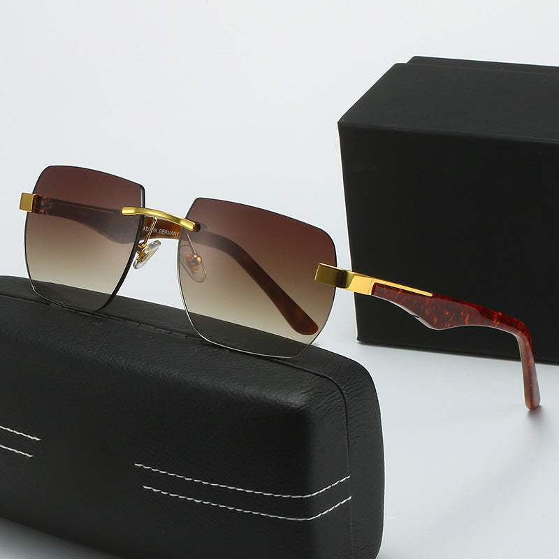 Dame Fashion-solbriller i moderne geometrisk design Luvikno