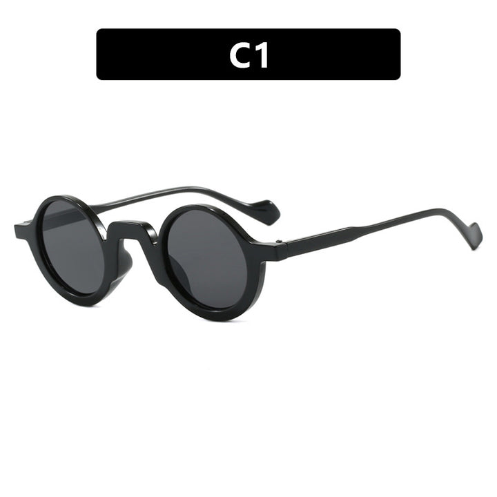 Damer rund solbrille med innovativ design og UV-beskyttelse Luvikno