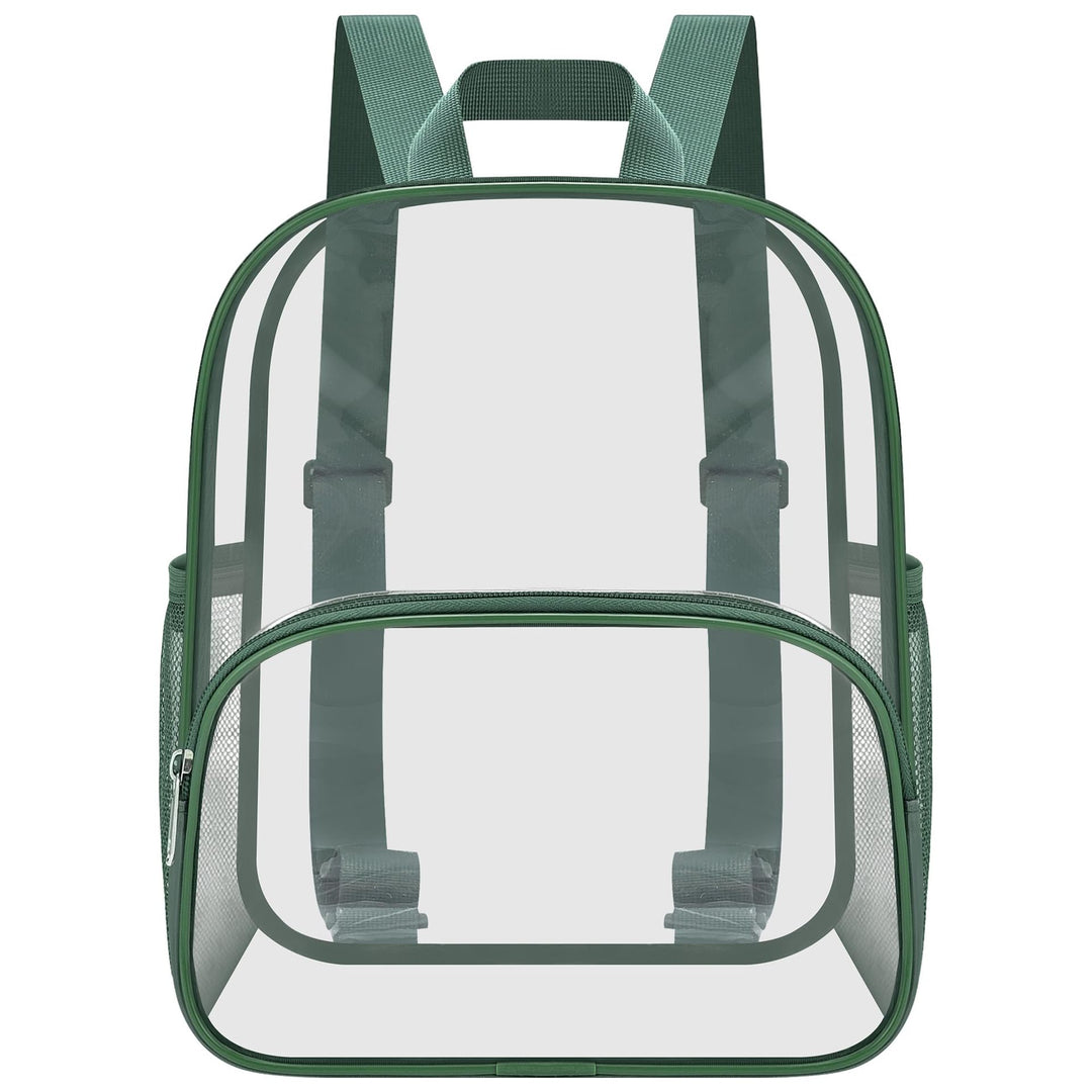 Unisex transparent hverdagsryggsekk med forsterket bunn og pustende stropper Luvikno