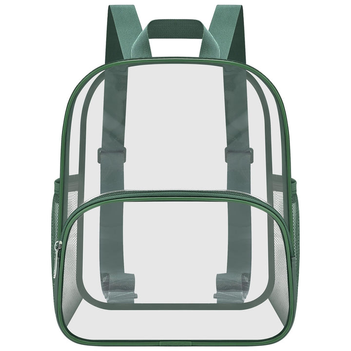 Unisex transparent hverdagsryggsekk med forsterket bunn og pustende stropper Luvikno