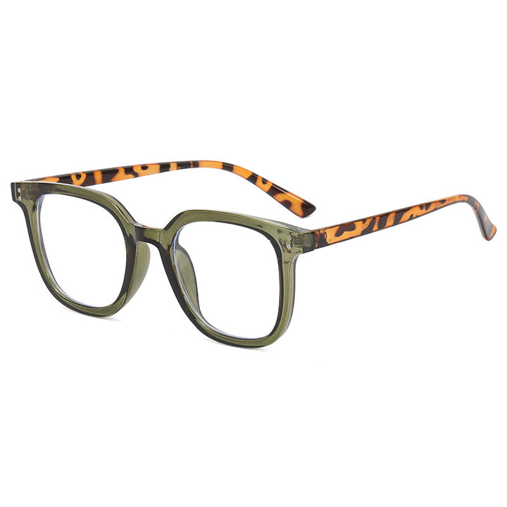 Dame kvadratisk designerbrille med tykk ramme og elegant profil Luvikno