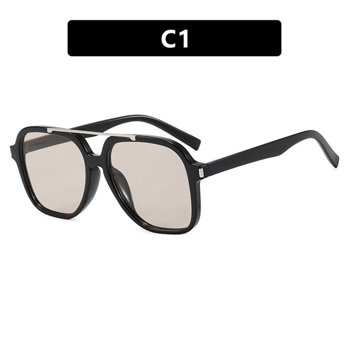 Dame kvadratisk solbrille med beskyttende UV-filter og elegant ramme Luvikno
