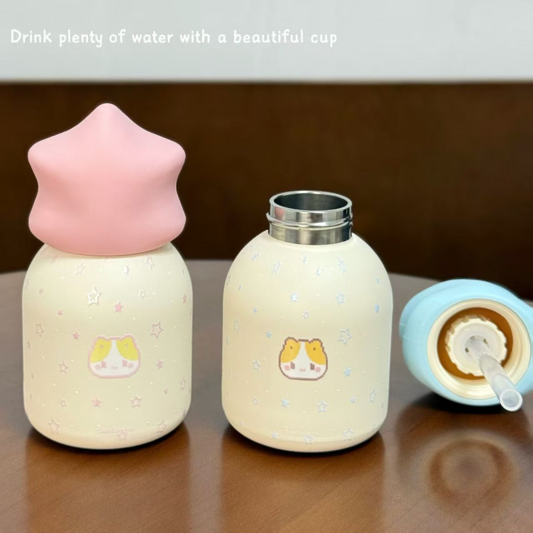 Damen Isoliertrinkflasche mit kreativem Sternverschluss Luvikno
