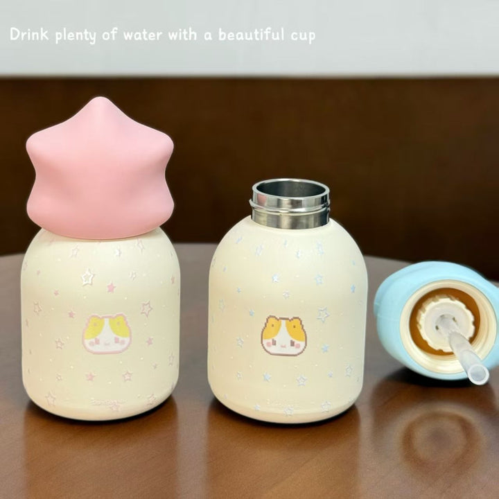 Damen Isoliertrinkflasche mit kreativem Sternverschluss Luvikno