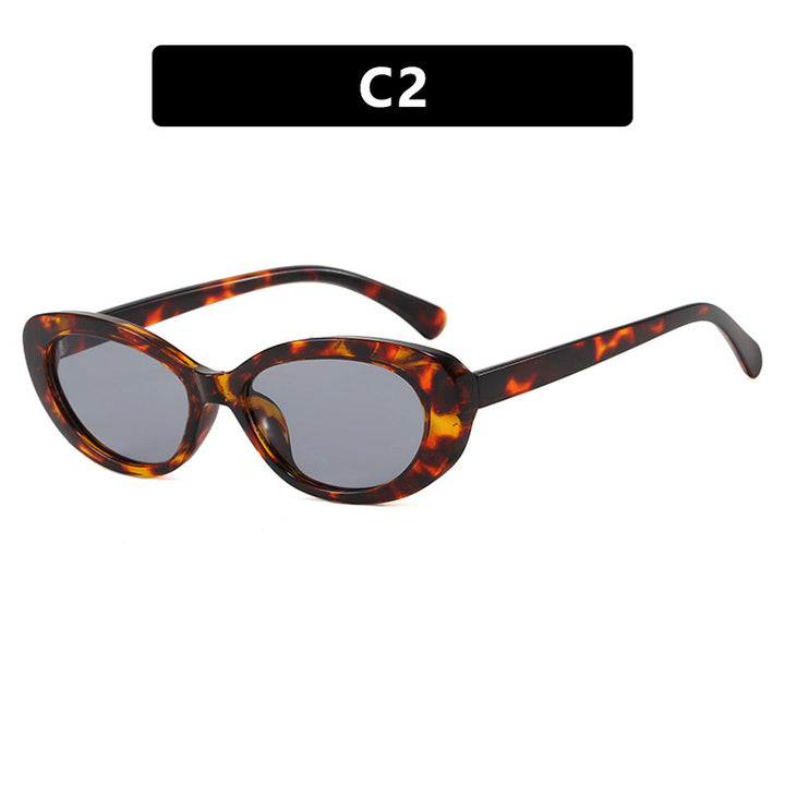 Dame moter Cat-Eye solbriller med UV-beskyttelse og elegant ramme Luvikno