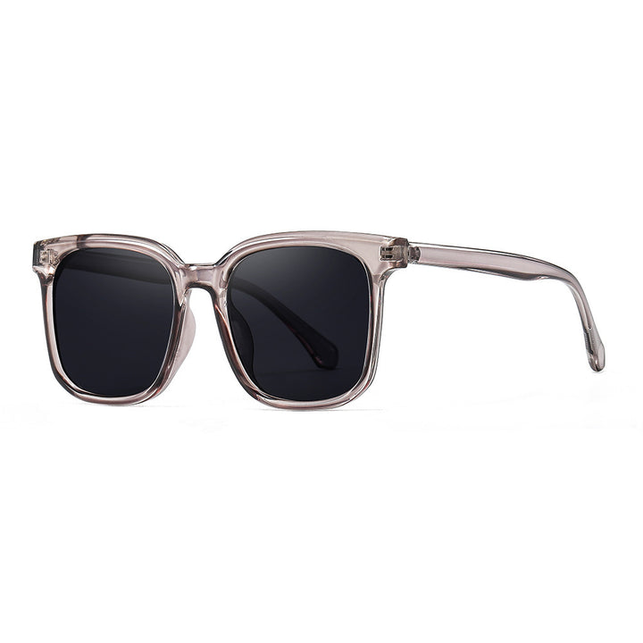 Dame solbrille med moderne, firkantet ramme og UV-beskyttelse Luvikno