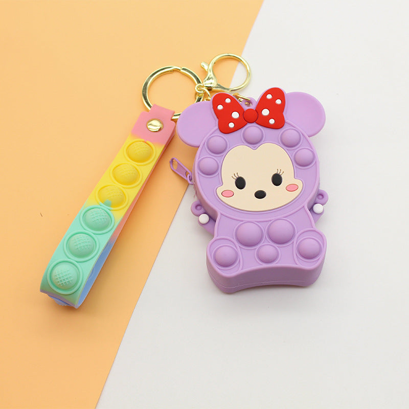 Dame Nøkkelring med Pop It Design Luvikno