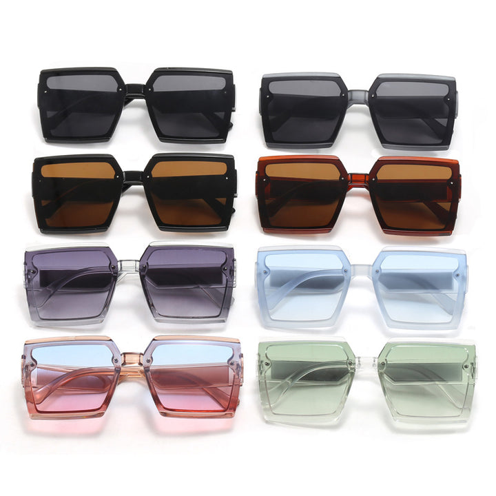 Dame firkantet moderne solbrille Luvikno