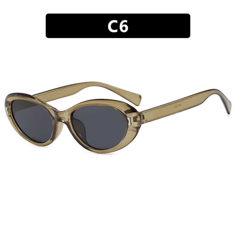 Dame Cat-Eye solbriller med beskyttende UV-filter og stilfull ramme Luvikno