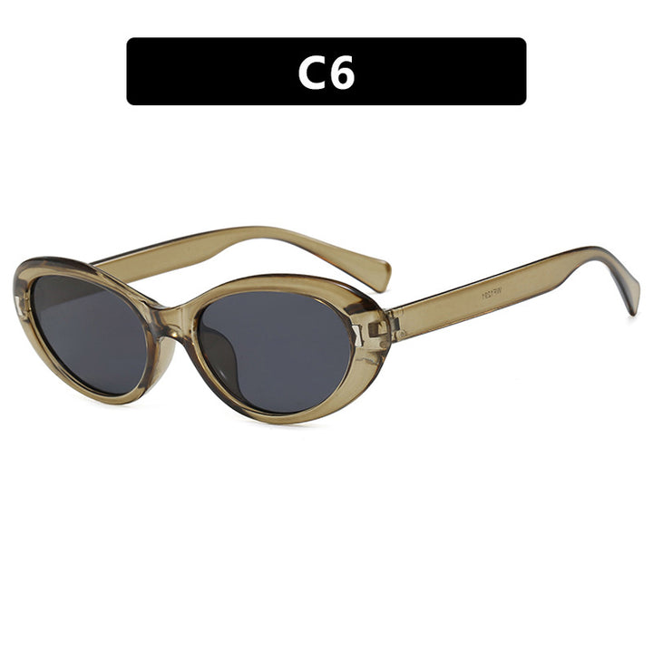Dame Cat-Eye solbriller med beskyttende UV-filter og stilfull ramme Luvikno