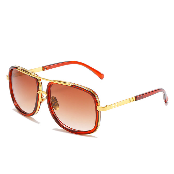 Dame kvadratisk solbrille med luksuriøse detaljer Luvikno