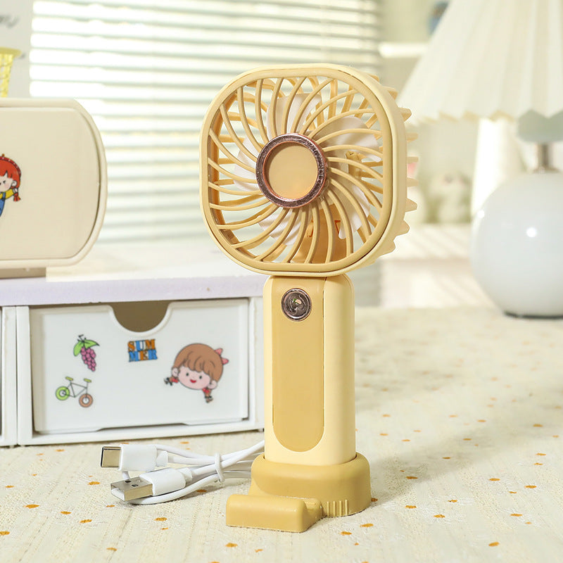 Dame bærbar mini-vifte med unikt løvedesign Luvikno