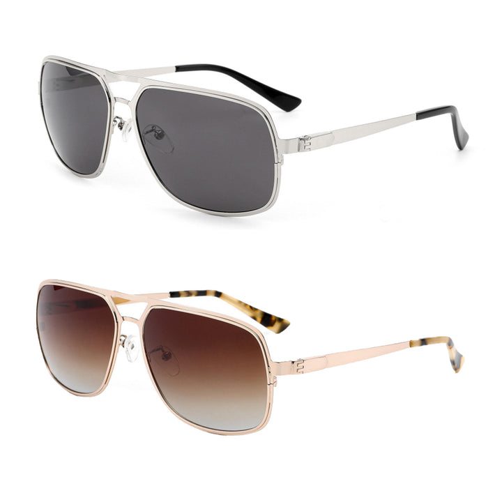 Dame stor solbrille i moderne design med robust ramme Luvikno