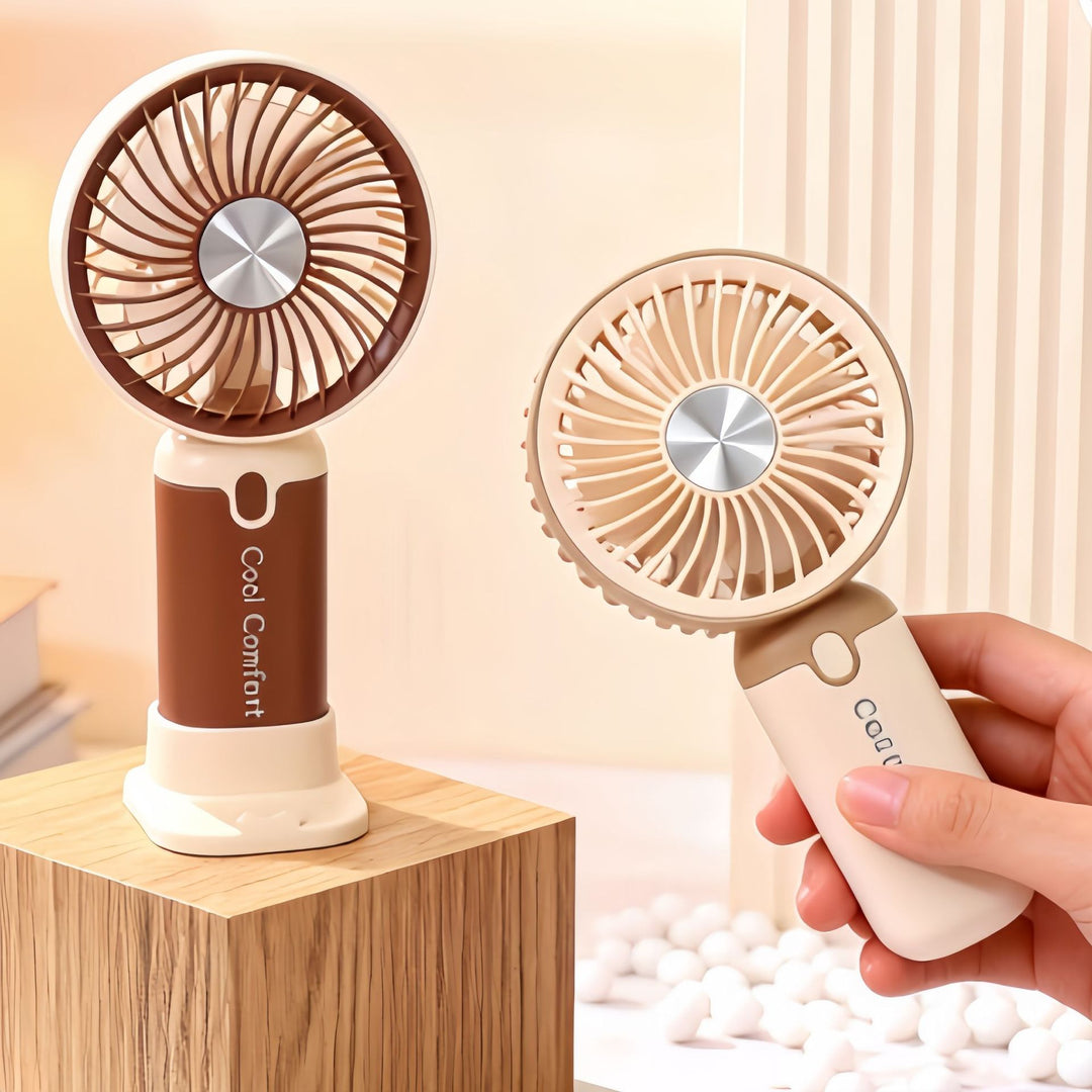 Dame bærbar vifte med trådløs funksjon og ergonomisk design Luvikno