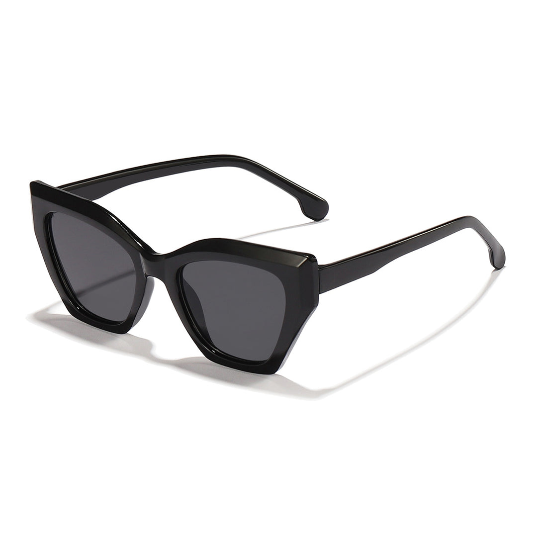 Dame moteriktige solbriller med elegant Cat-Eye-design og slitesterk ramme Luvikno