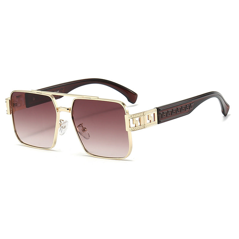 Dame kvadratisk solbrille med ergonomisk ramme og UV-beskyttelse Luvikno