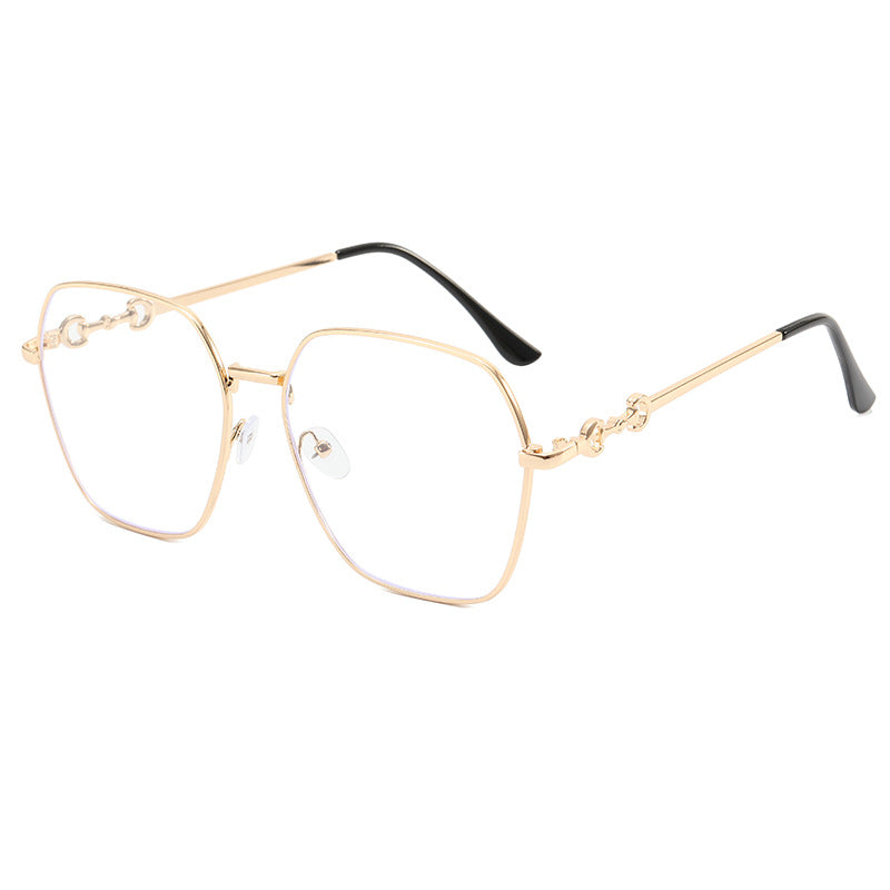 Dame geometrisk Oversized solbrille Luvikno