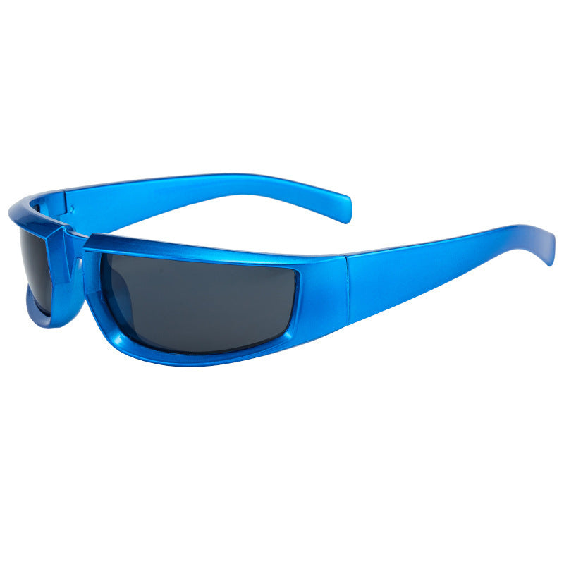 Dame Sporty solbriller med stilige, solide rammer og UV-beskyttelse Luvikno