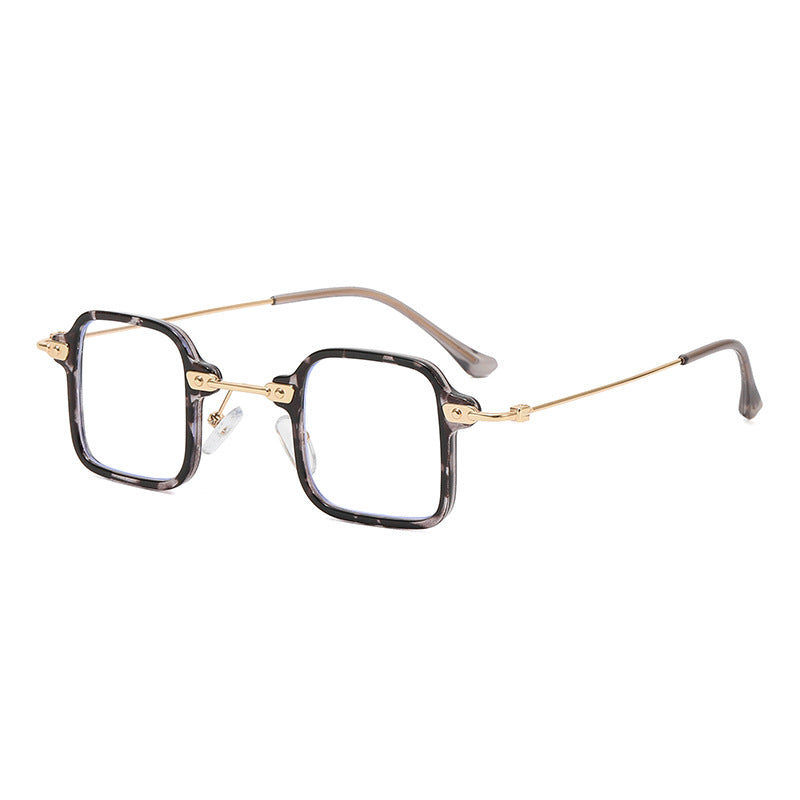 Dame geometrisk solbrille med stilfull metallramme Luvikno