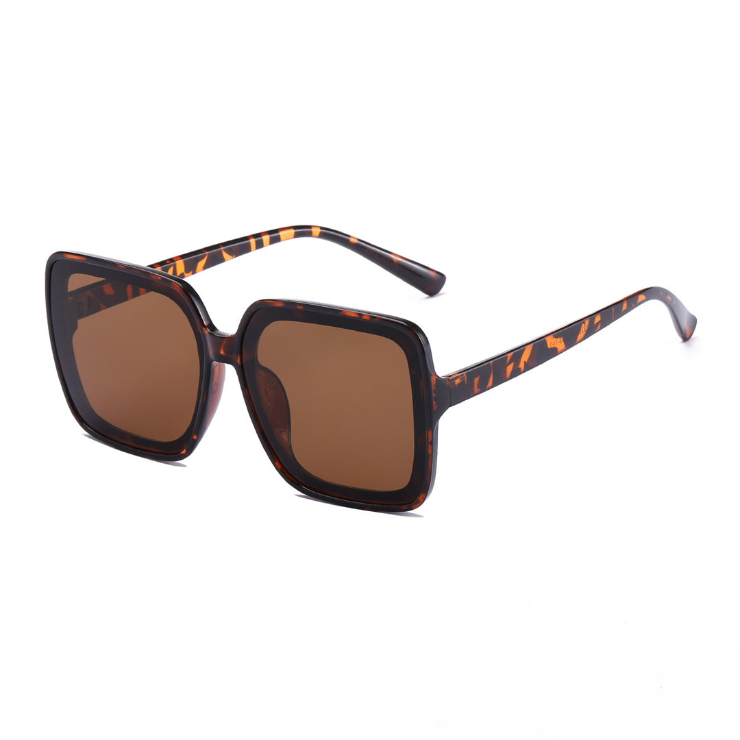 Dame firkantet solbrille med stilfull ramme og UV-beskyttelse Luvikno
