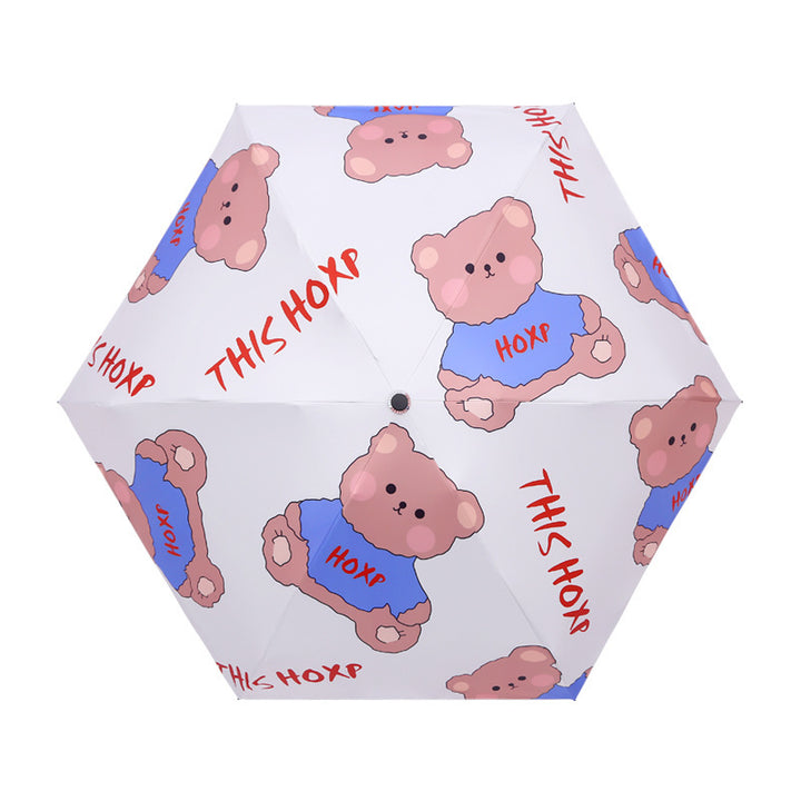 Kvinne Faltbar Paraply med Søtt Bjørndesign Luvikno