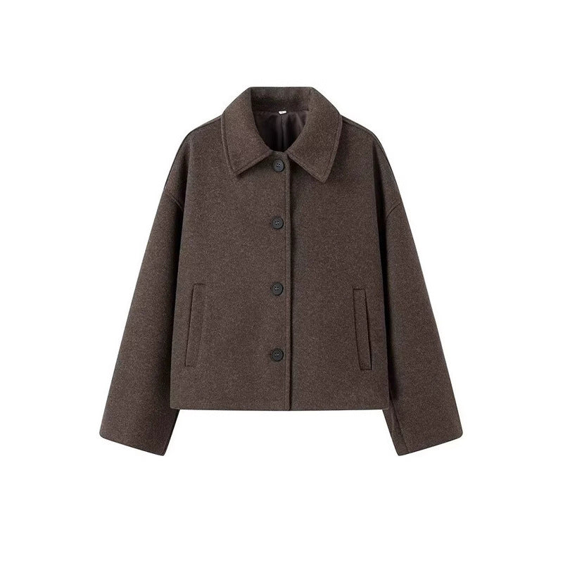 Naisten pehmeä villatakki nappikiinnityksellä Luvik