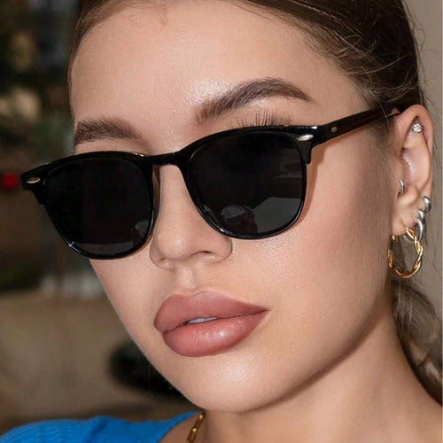 Dame trendy Gjennomsiktig Solbrille Luvikno