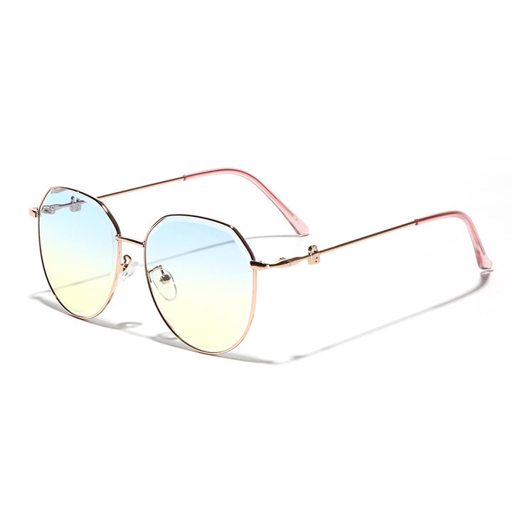 Dame geometrisk solbrille i elegant design Luvikno