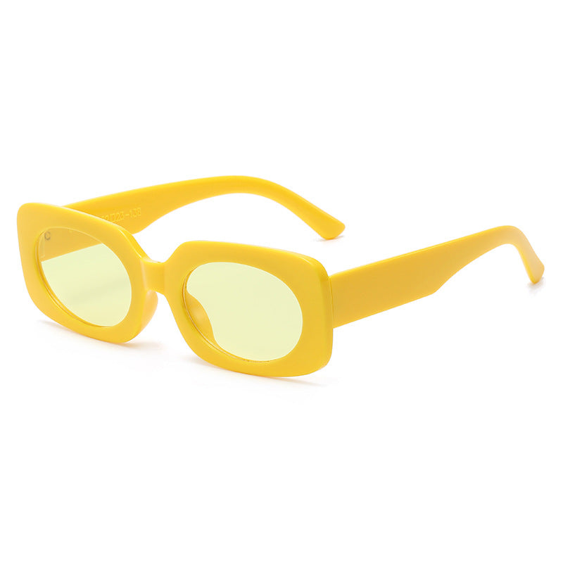 Dame Moteg Solbrille med unikt gjennomsiktig ramme Luvikno