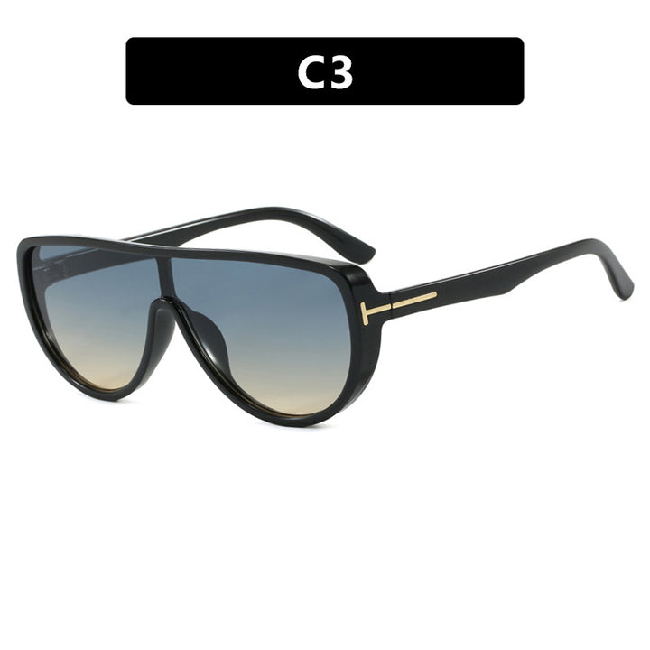 Dame elegant oversized solbrille med markant design og UV-beskyttelse Luvikno