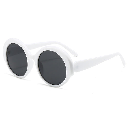 Dame moderne runde designer-solbriller Luvikno