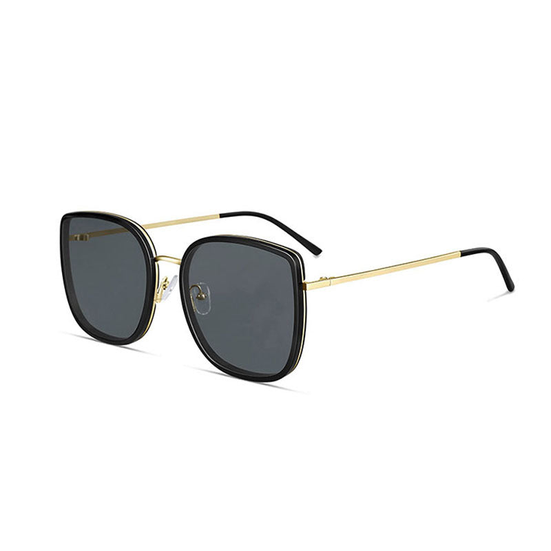 Damer Motebetont Oversized Solbriller i elegant Quadratdesign Luvikno