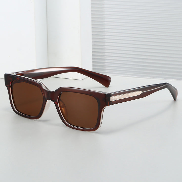Damer trendy firkantet solbrille Luvikno