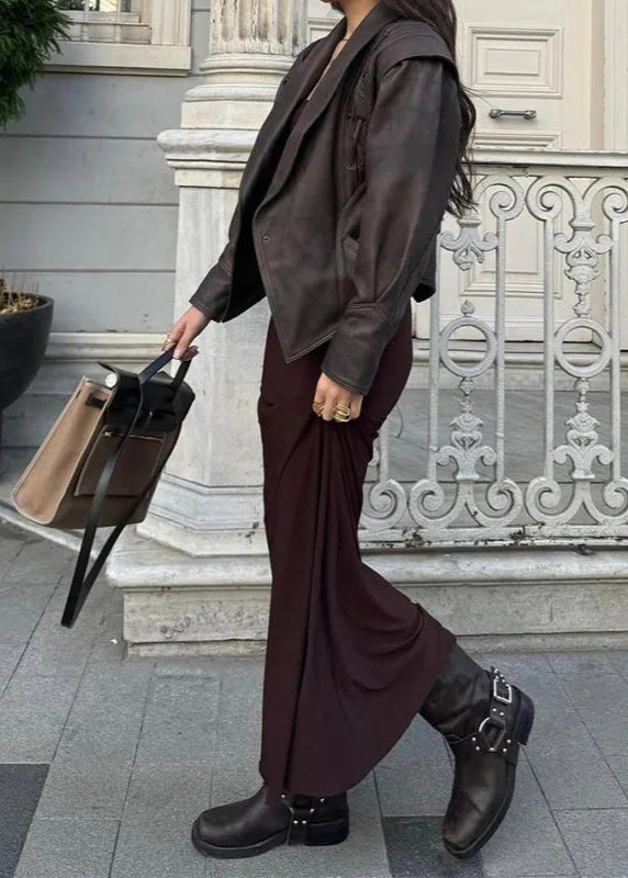 Luvik | Bånddesign Faux-Læderblazer