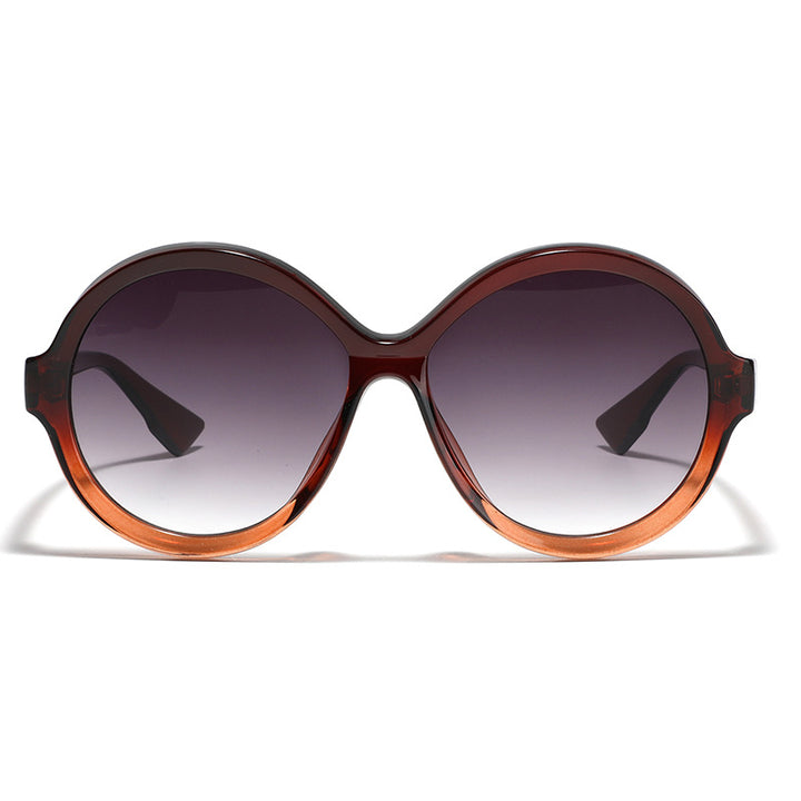 Dame oversized moteriktig solbrille med unik rammeform Luvikno