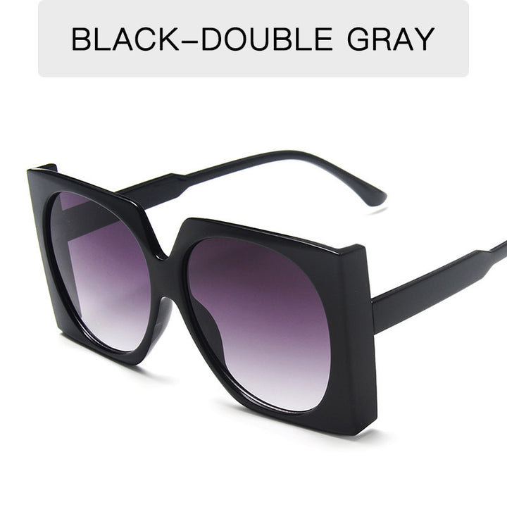 Dame Oversized solbriller i elegant ramme Luvikno