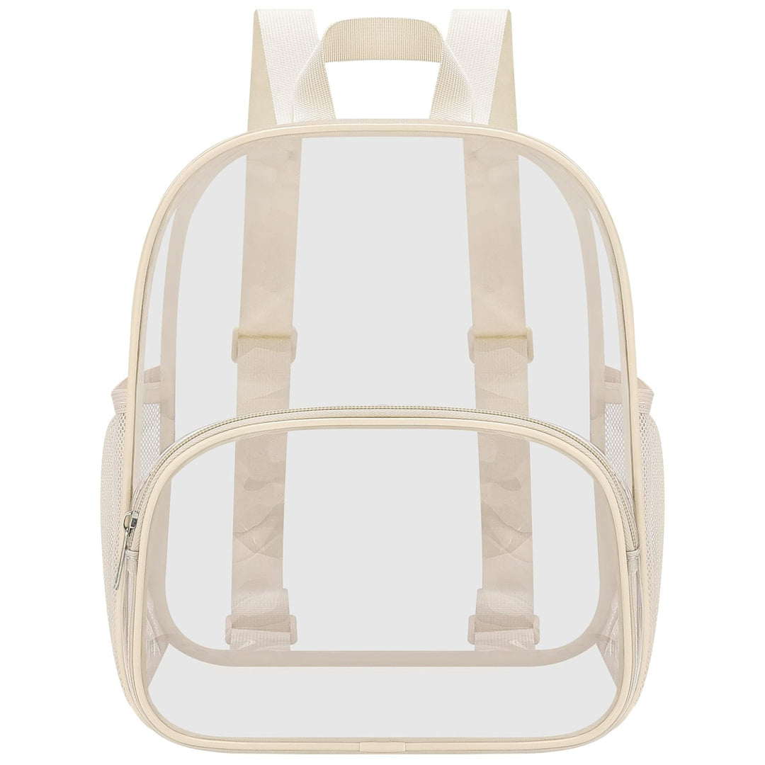 Unisex transparent hverdagsryggsekk med forsterket bunn og pustende stropper Luvikno