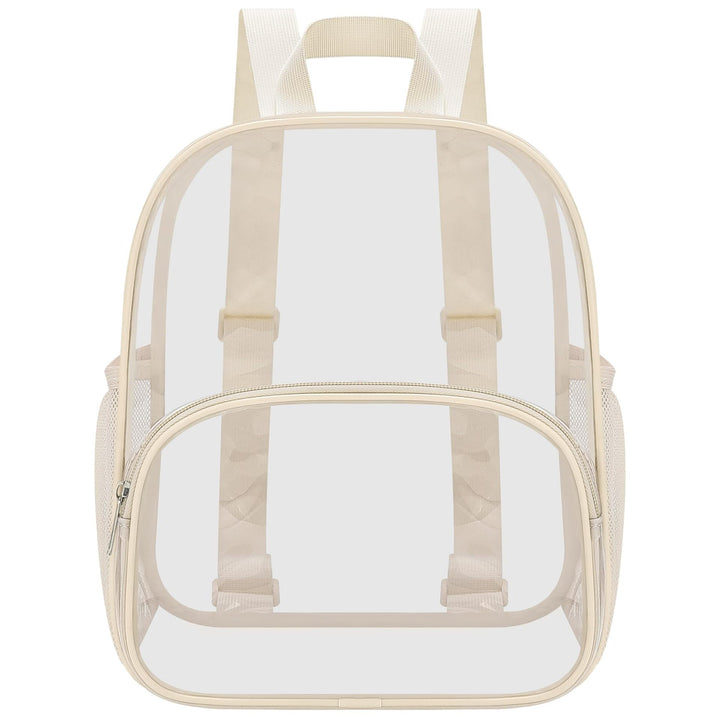 Unisex transparent hverdagsryggsekk med forsterket bunn og pustende stropper Luvikno